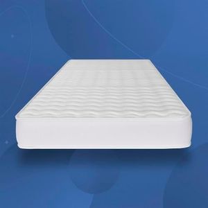 COSMOS - Colchón Viscoelástico 90x190 cm - Upsilon Promo - Espuma HR y Blue Latex - Semifirme, Transpirable, Hipoalergénico, Ergonómico - Cara Invierno Verano, 7 Zonas Confort