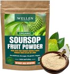 Wellen Organics Wellen Organic Soursop Guanabana Fruit Powder, Vegan Fresh Superfood Powder for Juice, Drink, Ice-cream, Yogurt, Gluten Free, No Sugar Added, 100% Natural and Real – 4oz (Pack of 1)