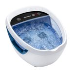 HoMedicsÃ‚® Shiatsu Bliss Footbath with Heat Boost, Foot Spa Massager, Deep Kneading Pedicure Tub, Vibrating Bubbles with Soothing Heat, Portable at-Home Spa