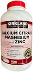 Kirkland Signature Calcium Citrate 500mg 1000 Tablets)