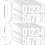 200 Pcs 4inch White Number Stickers Waterproof Stick On Numbers Vinyl numbers For Mailbox,Door,Window,Classroom,Residence,Car,Address Number