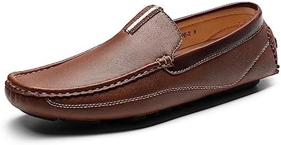 Bruno Marc Men's Brown Driving Moccasins Penny Loafers Slip on Loafer Shoes Size 7.5 BM-Pepe-2