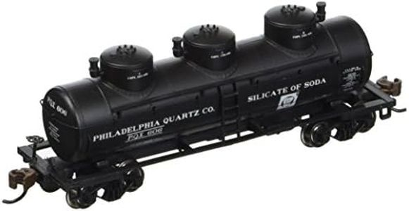 Bachmann Industries 3 Dome Tank Philadelphia Quartz Company Car, N Scale