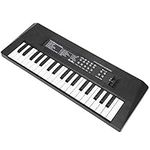 Electric Piano Keyboard 37 Key Portable Electronic Musical Keyboard with Microphone Recording Function for Kids Learning - Black Musical Instrument