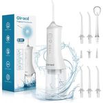 Water Flossers for Teeth Cordless,Professional Electric Flosser Featuring Waterfall Microbubble Technology with DIY Modes,White Waterproof Dental Water Jet Flosser for Oral Cleaning and Braces Care