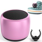 Bluetooth Speaker for Crocs V2 - Upgraded Attachment - Wireless Mini Speaker to attach to your Crocs and Clogs - Charm Accessory for Crocs (Pink Set)