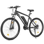 Touroll U1 Electric Mountain Bike, 26"/29'' Electric Bicycle Commute E-bike with 36V 13Ah Removable Battery, LED Display, Dual Disk Brake, Shimano 21 Speed, MTB for Teenagers and Adults (29'')