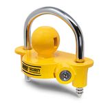 Maypole Universal Trailer Hitchlock for Standard 50 mm Couplings, Yellow