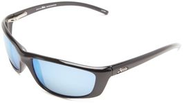 Hobie Cabo-000068 Polarized Rectangular Sunglasses,Shiny Black,60 mm