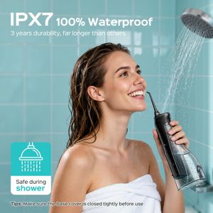 COSLUS Cordless Water Flosser – 300ml Portable Oral Irrigator