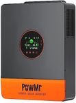 PowMr 5000W Hybrid Solar Inverter 48V DC to 110V/120V/208V/240V AC, Single &Split &Three Phase Pure Sine Wave Inverter with 100A MPPT Controller, Support Parallel, for 48V LiFePO4/Li/GEL/AGM Battery