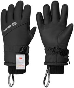 WALSKING Kids Waterproof Winter Thinsulate Warm Cold Weather Winter Snow Ski Gloves-Fits Boys and Girls Youth Child Outdoor