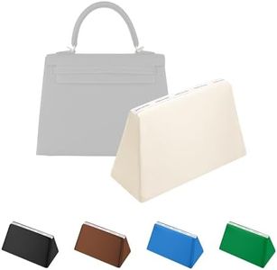 KINGS IN BAG Purse Pillow Insert Compatible with Kelly Bags, Handbag Filler with Soft Satins for Luxury Bags, Soft Purse Inner Pillow with Memory Foam for Handbag Storage (Craie, KE 35 Retourné)