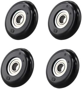 Lot de 4 roues de rechange pour rameur, 8 x 40 x 10 mm, avec roulement, coussin de siège, pour entraînement de musculation, divers équipements de fitness