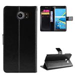 QiongniAN Case for BlackBerry Priv Case Cover,Flip Leather Wallet Cover Case for BlackBerry Priv STV100-1 STV100-2 STV100-3 STV100-4 Case Black