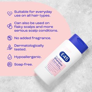 E45 Dry Scalp Shampoo – Anti-Dandruff, Hydrating Vitamin B5, 200ml