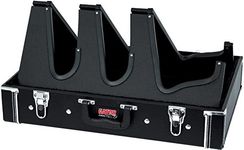 Gator Cases Gig Box Jr. Pedal Board with Built in 3x Guitar Stand and G-BUS Multi Output Power Supply | Fits Most Electric and Acoustic Guitars; Pedal Surface 21.5" x 15" (GW-GIGBOXJRPWR)