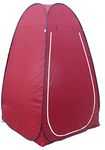 Homecute Foldable Portable Pop up Cloth Changing Tent or Toilet Tent for Camping Hiking and Picnic (Red)