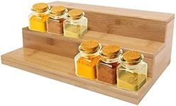 Bamboo Spice Rack Organizer 3 Tier 