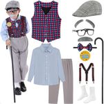 ZeroShop Old Man Costume for Kids, 