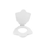 Johnson Pedder CLASSIC ANGLO INDIAN Toilet Seat Cover with Lid, White, Standard Size 446 x 391 mm | Polypropylene standard closing seat cover for EWC commodes | E83461C