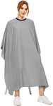 izzycka Hair Cutting Cape for Adults-Nylon Waterproof Large Salon Capes for Hair Stylit-Grey Barber Cape-With Adjustable Snap Closure-56 x 64inch Hair Color Cape - Professional Hairstylist & Home Use