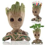 Newthinking Baby Groot Flowerpot, Cartoon Baby Groot Plants Pot with Drainage Hole, Indoor Creative Flower Pot for Desktop Decoration and Birthday Gift (GLT-Heart Shape)