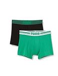 PUMA Men's Boxer, Green, XL (Pack of 2)