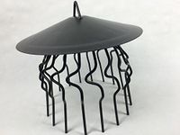 2 Chimney Bird Cage Guard Rain Cap Anti-Down Draught Fire Roof Cowl 3in1 Hood