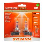 SYLVANIA - H11 SilverStar Ultra - High Performance Halogen Headlight Bulb, High Beam, Low Beam and Fog Replacement Bulb, Brightest Downroad with Whiter Light, Tri-Band Technology (Contains 2 Bulbs)