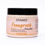 STAMIO Fenugreek Powder 100 gm for Hair Pack, Face, Skin Care, Mask, DIY | Pure Natural Methi Dana/Seeds | Suitable For All Skin Types Men & Women | In Jar