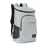 Backpack Cooler Insulated Large Capacity Picnic Backpacks Leak-Proof Rucksack Lunch Cooling Bag for Men Women to Camping,BBQ,Family Outdoor Activities (Grey)