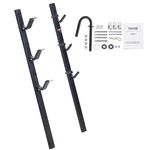 VEVOR Trimmer Rack, 3 Place Weeder Trimmer Rack, Locking Trim Holder Landscape Trailer Rack Carrier Mount on Open Pickup/Trailer Enclosed Trailers, Pair