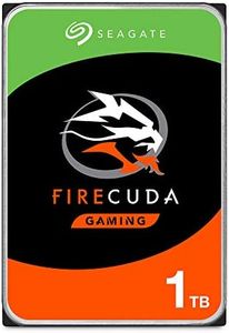 Seagate 1TB FireCuda Gaming SSHD (Solid State Hybrid Drive) - 7200 RPM SATA 6Gb/s 64MB Cache 3.5-Inch Hard Drive (ST1000DX002)