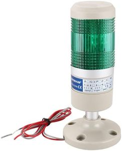 Baomain Industrial Signal Light Green AC 110V Column LED Alarm Round Tower Light Indicator Continuous Light LGP-502T Warning Light