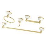 Kingston Brass BAK1111478PB Victorian 4-Piece Bathroom Accessory Set, 24 inch Length, Polished