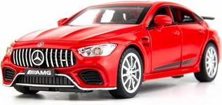 ARNIYAVALA 1/32 Benz AMG GT63 Model Car Alloy Diecast Pull Back Toy Car with Sound and Light Door Can Be Opened Toy Vehicle for Kids Gift (RED)