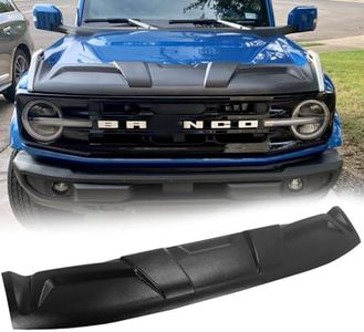 Broaddict Hood Deflector Hood Protector Fit for Ford Bronco 4-Door & 2-Door 2021 2022 2023 2024 2025 2026 Trail Armor Textured Black Hood Guard Shield Bug Deflector
