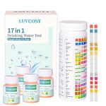 LUVCOSY Water Testing kit for Well, Tap, Drinking Water & Swimming Pool, 4 Pack Coliform Bacteria Test Kit & 100 Water Test Strips, Home Water Testing Kit Detect pH, Copper, Lead, Iron, Hardness, Lead