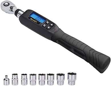 Durofix RM601-3S 3/8” (3.7 to 37 ft-lbs.) Digital Torque Wrench Kit with Sockets, Buzzer & LED Flash Notification – ISO 6789 Standards with Certificate of Calibration