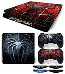 Khushi D�cor S-Pider Man Hero Them 3m Skin Sticker Cover for Ps4 Slim Console and Controllers|71