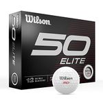 WILSON Fifty Elite Golf Balls - 12 Pack, White