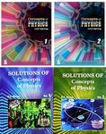 Concepts of Physics - HC Verma - Volume 1 & 2 with Soltions to both the Volumes - Set of 4 Books - 2023-24/Ed. for 2024-25 Exams [ENGLISH MEDIUM]