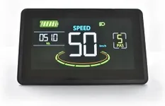 Mcezdy Ebike Display, UART No. 2 Protocol, 24V-60V Colorful Cycling Computer with Charging Port for Mobile Devices, Ebike LCD Display to Enrich Cycling Journey (H6C-5-Pin)