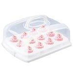 FEOOWV 2in1 Cupcake Carrier and Cak