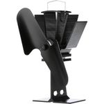 Ecofan 800CAXBX Heat Powered Wood Stove Fan, Black, Bilingual
