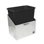 Pit Posse 453 Refuse Container Aluminum Enclosed Race Trailer Shop Garage Storage Organizer