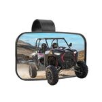 KEMIMOTO UTV Boat Rear View Mirrors Rearview Mirror with ShatterProof Tempered Glass 1.5"-2" Mount Compatible with Polaris RZR PRO XP Ranger General Can Am Commander Maverick X3 Viking Rhino