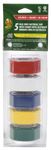 Duck Brand Multi-Purpose Electrical Tape, 0.75-Inch-by-12-Feet, 5-Rolls, Assorted, 5-Pack, Colors May Vary, 60 Foot (280303)