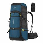 MOUNTILE ENDURO 55L Travel Backpack with Water Proof Rain Cover, Shoe Compartment - Camping Hiking Rucksack Trekking Bag (ENGLISHBLUE) - MTL05